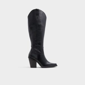 Nevada-wc Western knee-high boot - Black